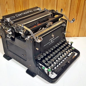 Continental Typewriter | Continental 1925 Typewriter | Old Typewriter | Working Typewriter- Vintage Typewriter Working - Gift