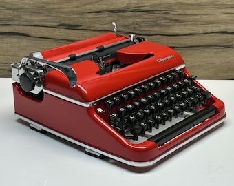 Olympia SM2 QWERTY Vintage Manual Typewriter | Choose Your Color |Office Desk Decor | Working German Writer Gift | Customs Paid!
