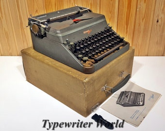 Hermes 2000 Typewriter, Full Original, Like New Condition, Vintage Working Typewriter, Perfect Gift for Writers and Collectors