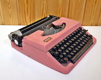 PRIVILEG Model Typewriter | Typewriter Like New | Typewriter Working Serviced | Pink Typewriter- Vintage Typewriter Working