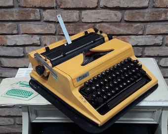Erika Typewriter - Antique Charm, Fully Operational, Perfect Gift, Like New- Vintage Typewriter Working