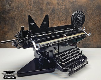 Máquina de escribir Continental Rapidus antigua - Número de serie de modelo coleccionable raro: 933386- Máquina de escribir vintage en funcionamiento