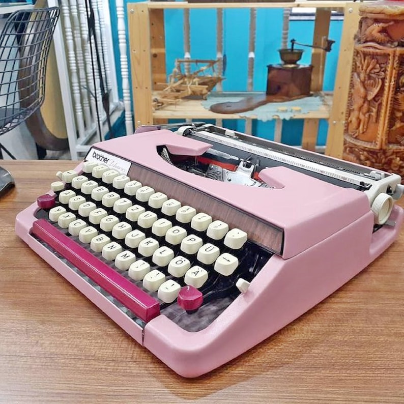 Brother Deluxe Typewriter Antique Typewriter Working Etsy