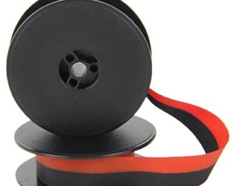 Adler-schrijfmachinelint Zwarte inktvervanging 48 ft met automatische terugspoellussen Geschikt voor 2 inch spoelen Draagbare handmatige schrijfmachines Typewriter World