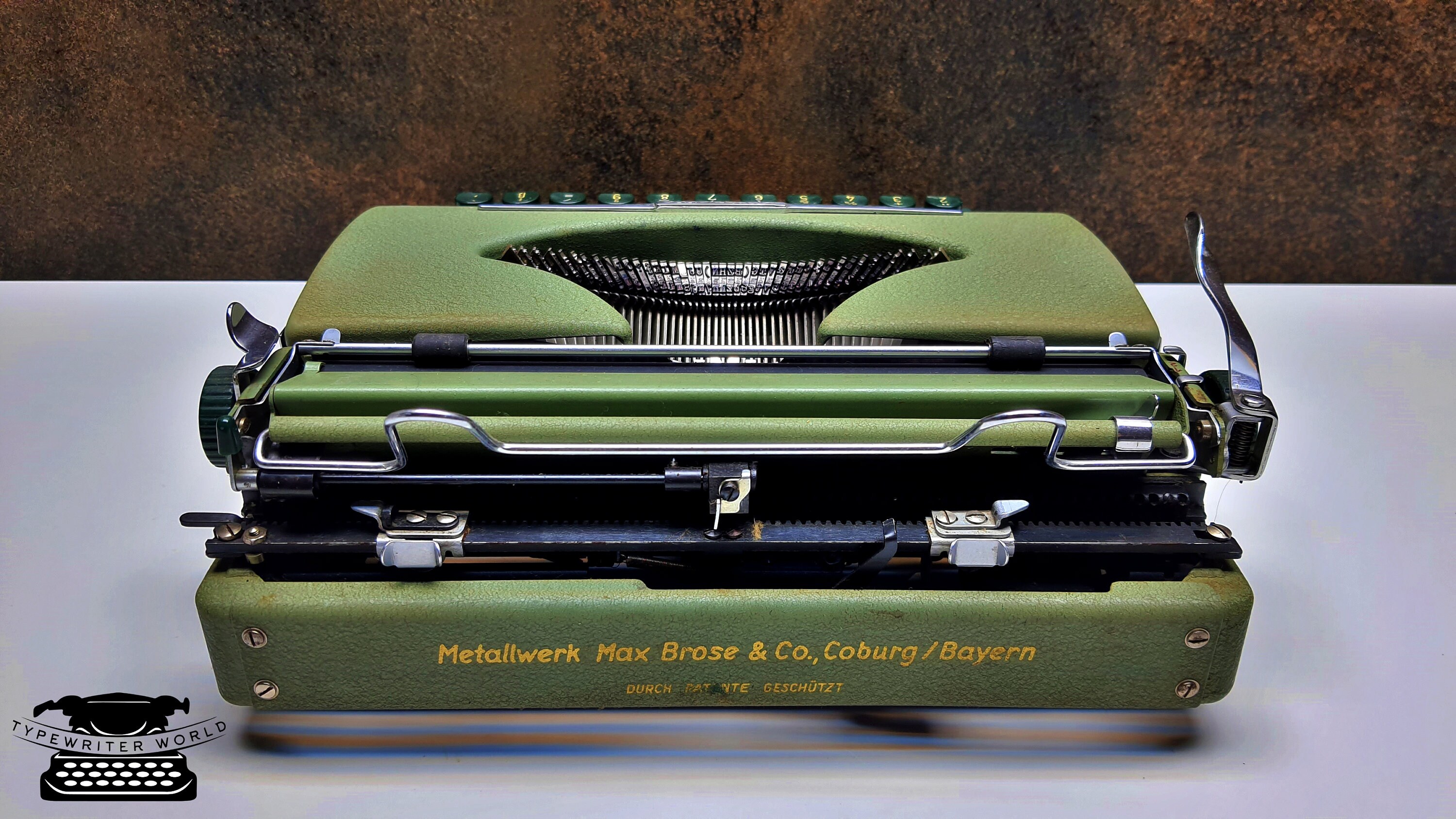 アンティーク 　タイプライター Restored Vintage Typewriter: Working Brosette Antique, Gift Ready