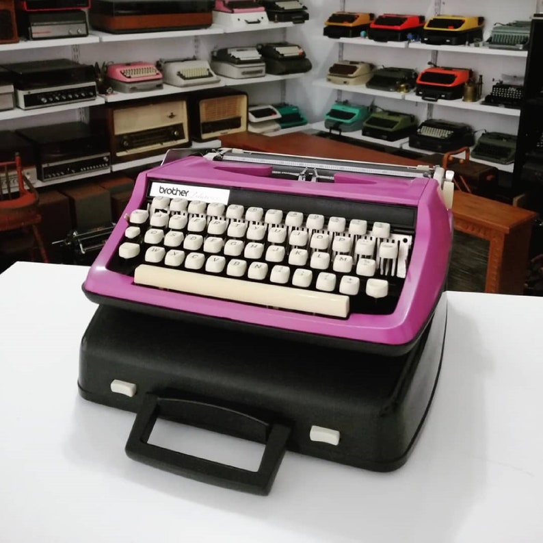 Brother Deluxe Typewriter Antique Typewriter Working Etsy