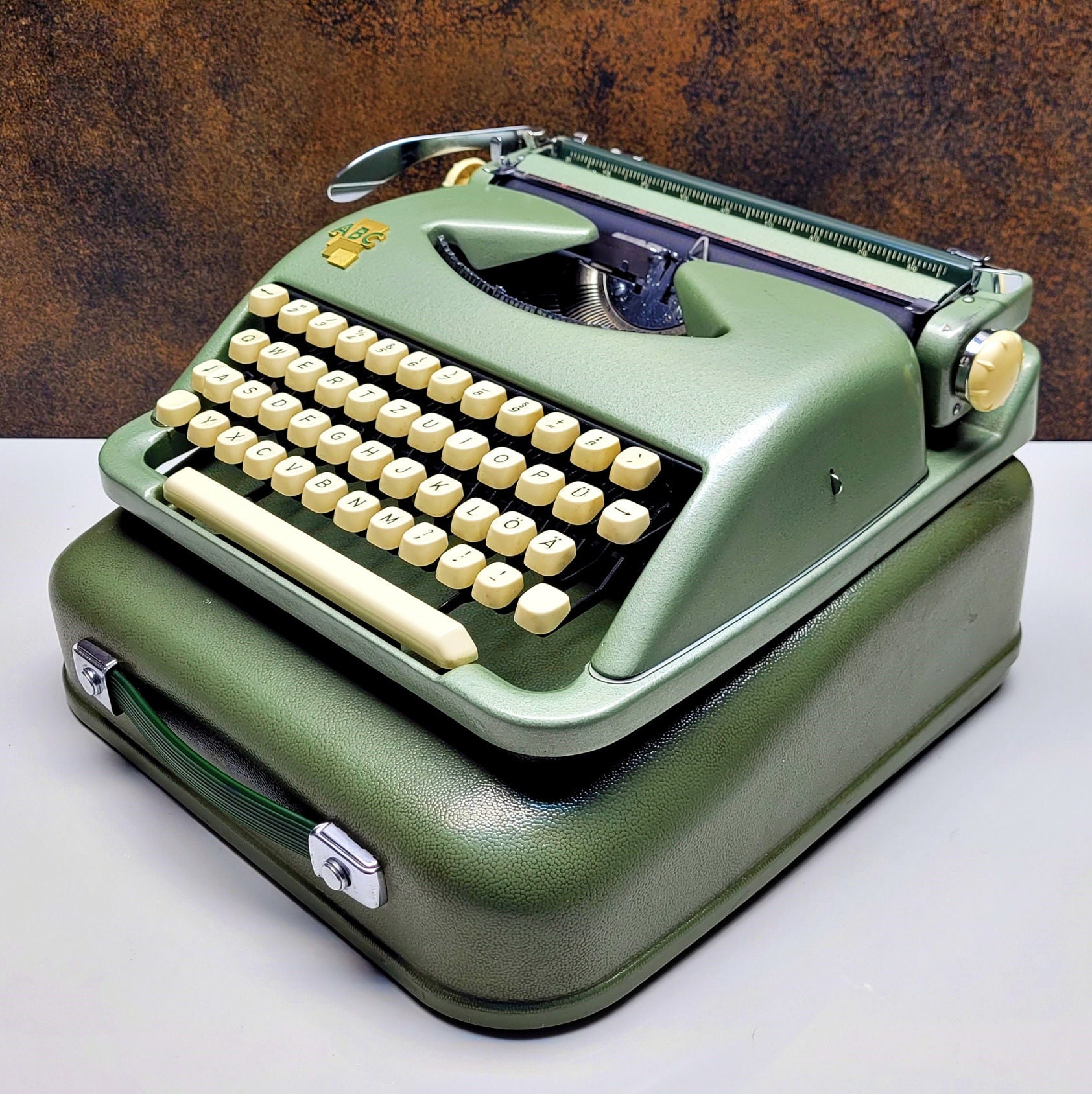 Vintage ABC Typewriter: Restored, Fully Functional, Retro Decor