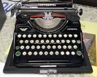 【Continental】ドイツ製 コンチネンタルアンティーク英文タイプライター 1930年代 continental コンチネンタル タイプライター 買取