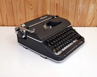Antique Olympia SM2 Typewriter: 1950s Mechanical Gem, Fully Operational,Working Typewriter | Customs Paid!