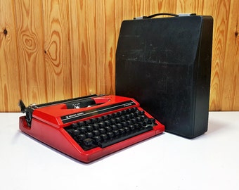 Máquina de escribir manual Silver REED: decoración de oficina vintage de los años 60, máquina de escribir en funcionamiento / ¡Aduana pagada!