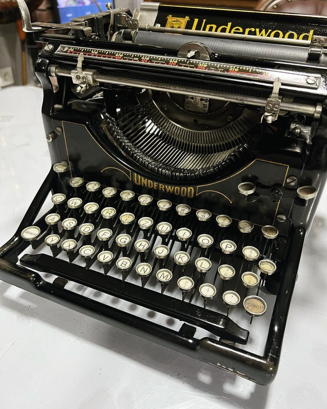 アンダーウッド アンティーク タイプライター: 完全に動作、コレクター 