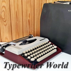 Adler Tippa S Vintage Reiseschreibmaschine - Voll funktionsfähige manuelle Retro Schreibmaschine | Wie neuer Zustand, Sammlergeschenk für Schriftsteller
