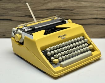 Olympia Monica Vintage Manual Typewriter | Choose Your Color | Retro Mid-Century Office Desk Decor | Working Writer Gift | Customs Paid!