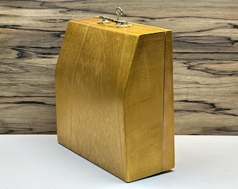Universal Wooden Typewriter Case – Handmade Retro Carry Box for All Models | Brass Handle | First Creator of Custom Typewriter Cases