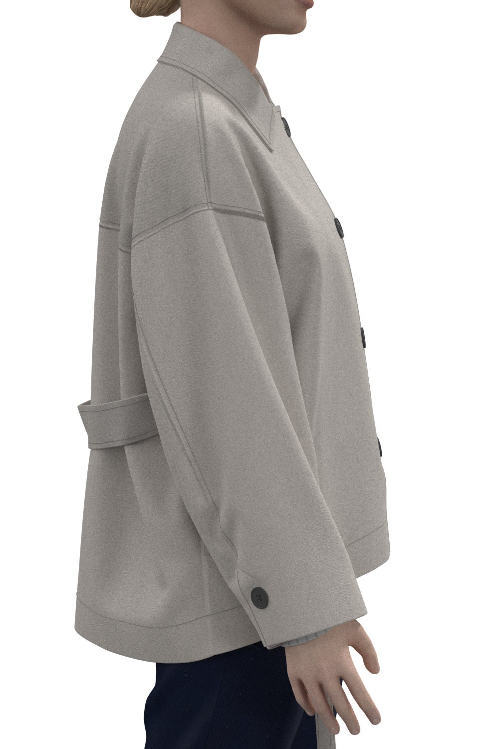 Women.Drop shoulder short jacket PDF patternWAJK112720 Etsy