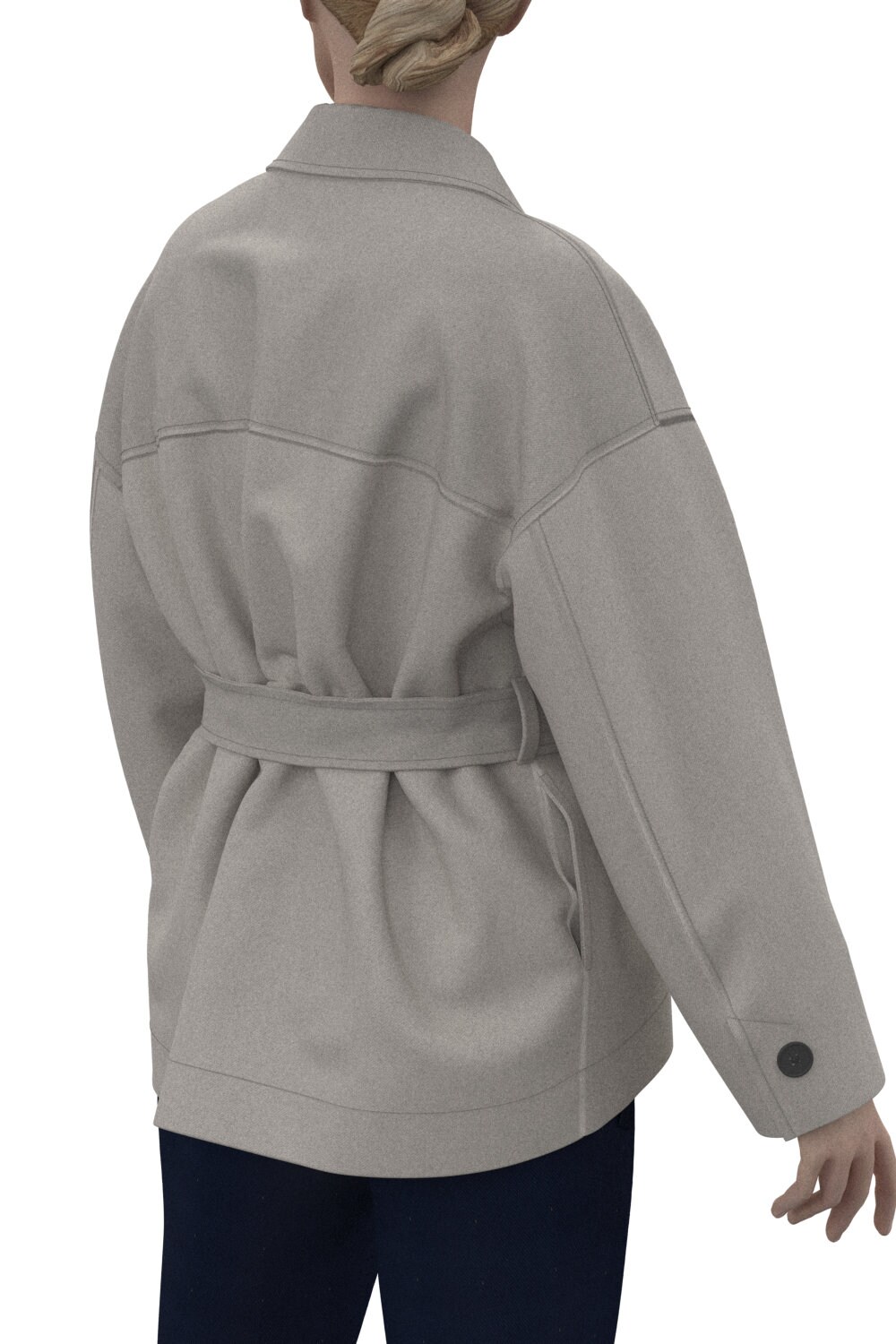 Women.Drop shoulder short jacket PDF patternWAJK112720 Etsy