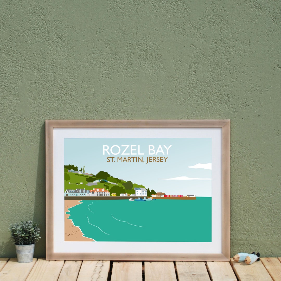 St Rozels Bay Rozel Bay Jersey Print, St Martin, Channel Islands, UK - Etsy