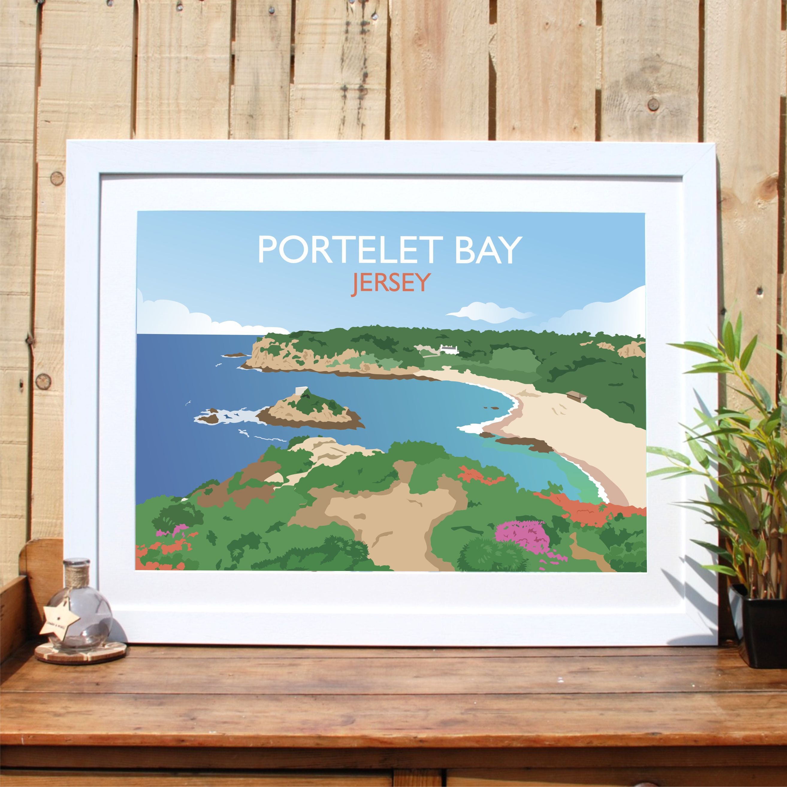 Portelet Bay Jersey Channel Islands. Jersey Portelet Bay Beach Etsy UK
