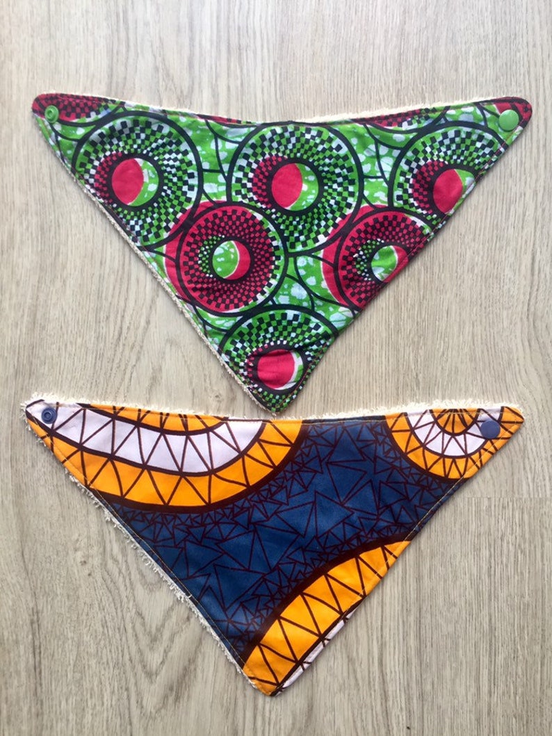 Pack de dos bandanas para bebé Verde y azul