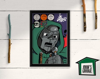 MF Doom Madvillain KMD Hip Hop Music Art Poster Print