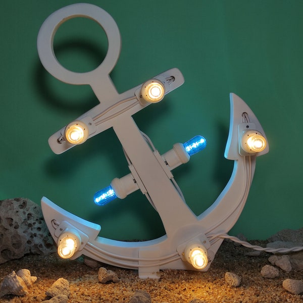 Luminaria ANCORA, anchor, luci di Puglia, decorazioni salentine, salento wall art