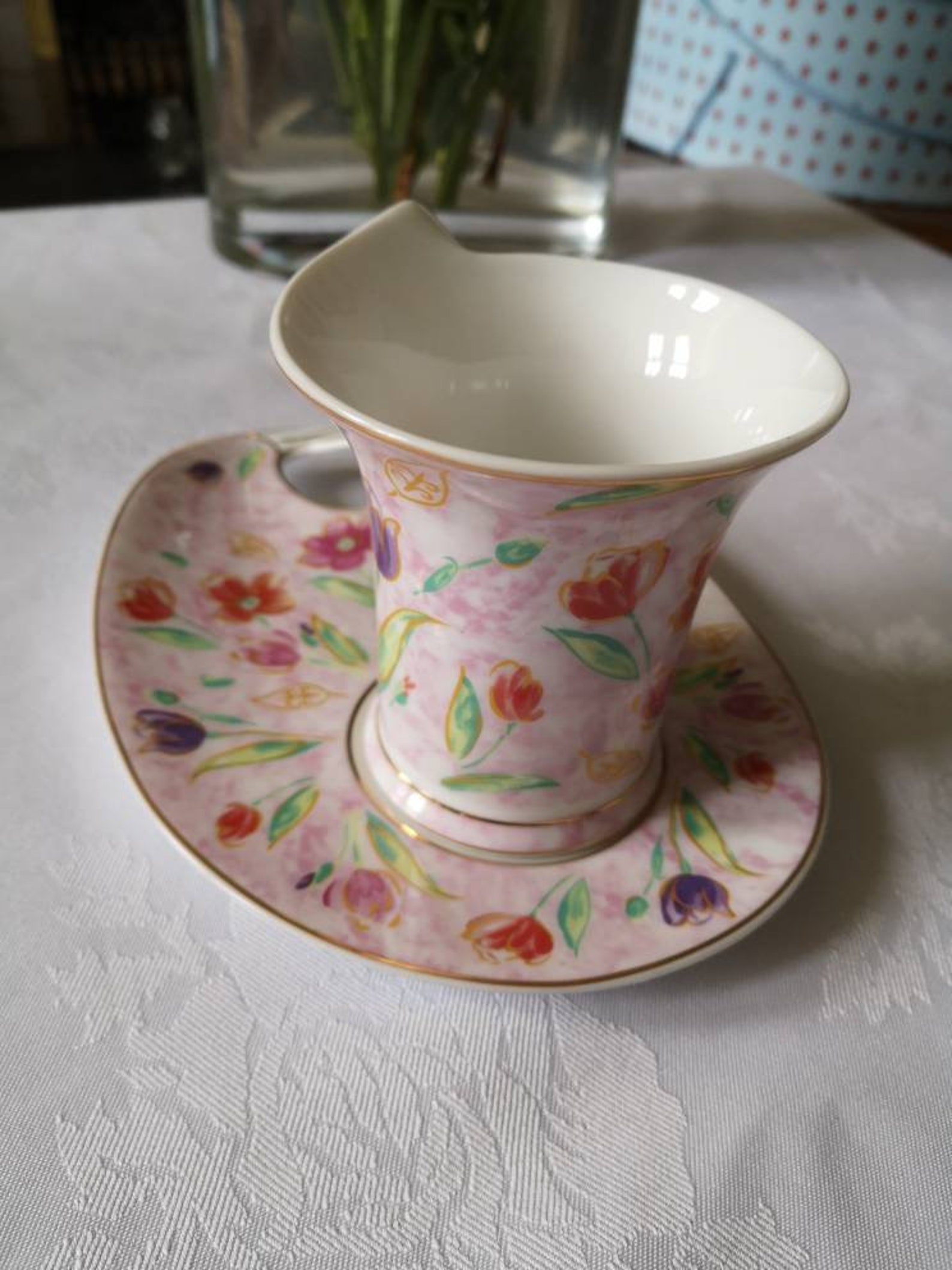 The Leonardo Collection Floral Pretty Coffee Tea Cup and Saucer