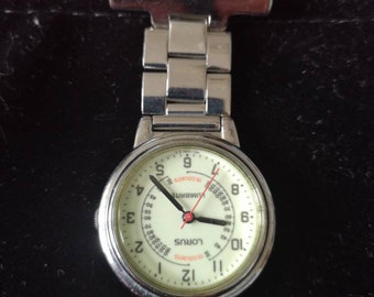 Vintage Lorus Nurses Fob Watch With Glow in Dark Lumibite Face Etsy UK