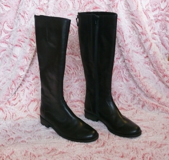 gabor black leather boots