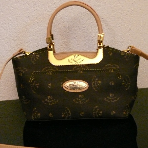 DiBARDINO WALTER VALENTINO DESIGNER Handbag .Made In Italy Gold Accents . Like New , Never Used