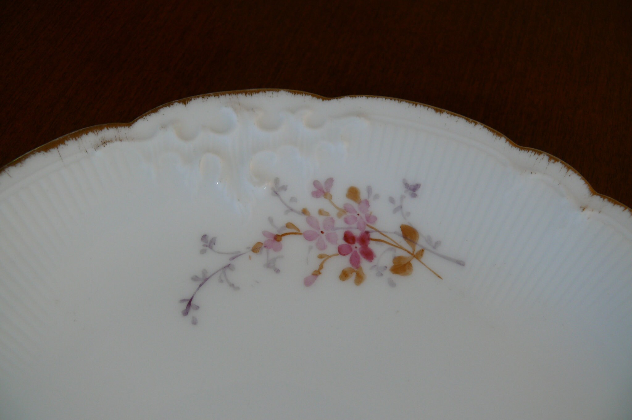 4 Antique LIMOGE FRANCE PLATES Textured Hand Painted Etsy