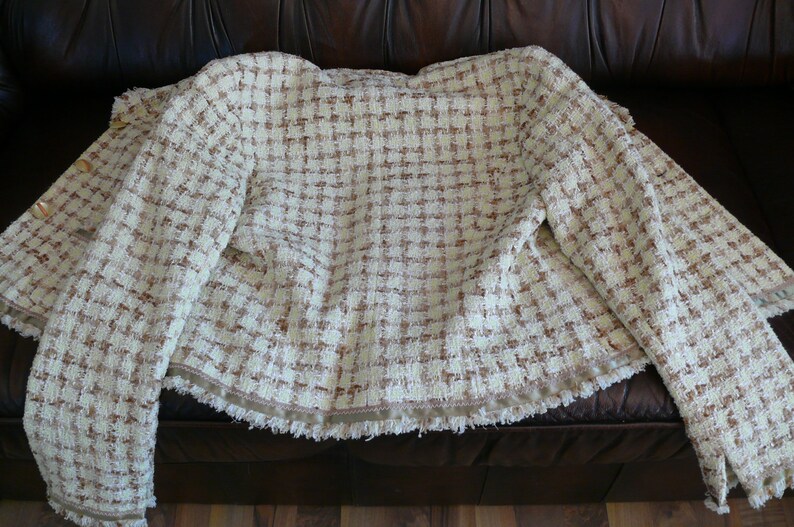 Size 38EU Suit Jacket Tweed Dress Jacket ITALIAN WOOLBLEND PEACOAT Jacket Has Lining