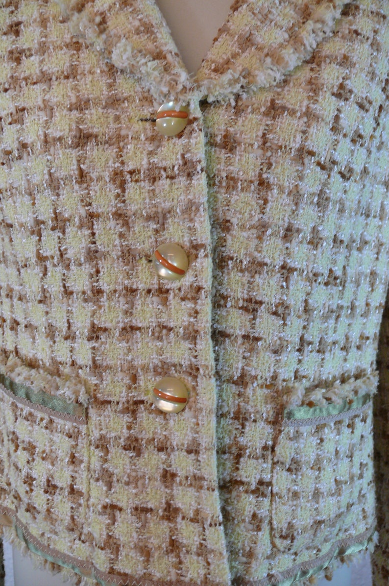 Size 38EU Suit Jacket Tweed Dress Jacket ITALIAN WOOLBLEND PEACOAT Jacket Has Lining
