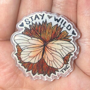Stay Wild or Crystal Moon Pins