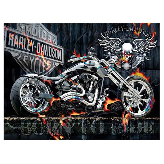 5D DIY Diamond Painting Motorcycle fire Cross Stitch Full Square//Round Hand gift