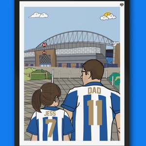 Personalised Sheffield United locker room captain artwork