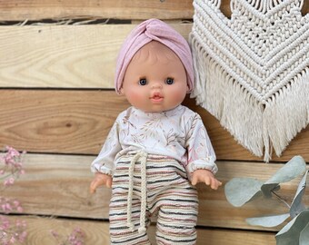 Puppenkleidung Für 17 Cm Plüschfiguren - Handgenähtes Rüschenkleid Mit Schleife Für Sammlerpuppen