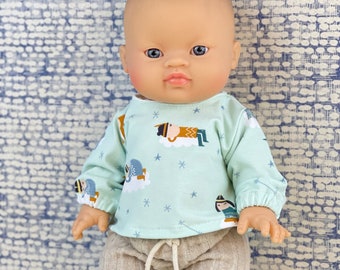 Oberteil für 34 cm Puppe Mashasdolls Puppenkleidung