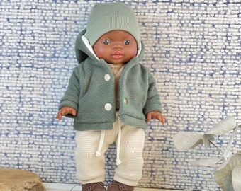 Puppenkleidung für 34 cm Junge Puppe Mashasdolls Fleecejacke