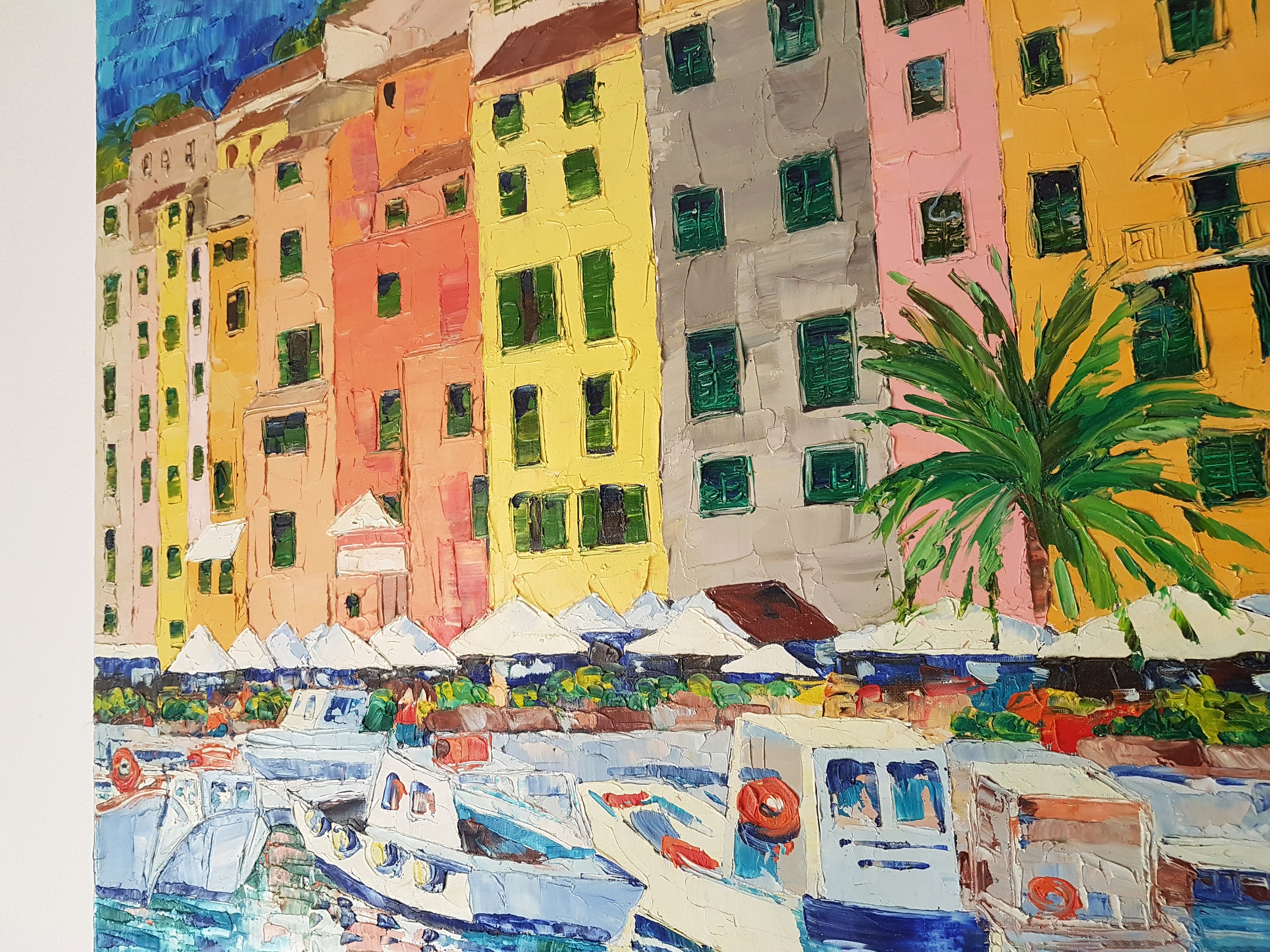 Quadro Tela Villaggio Manarola Cinque Terre - Trittico 100x50 Cm Pronto Da Appendere - Foto 11