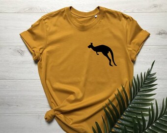 Ubang babblechat kangoroo Tee Longsleeve Känguruh Shirt golden brown