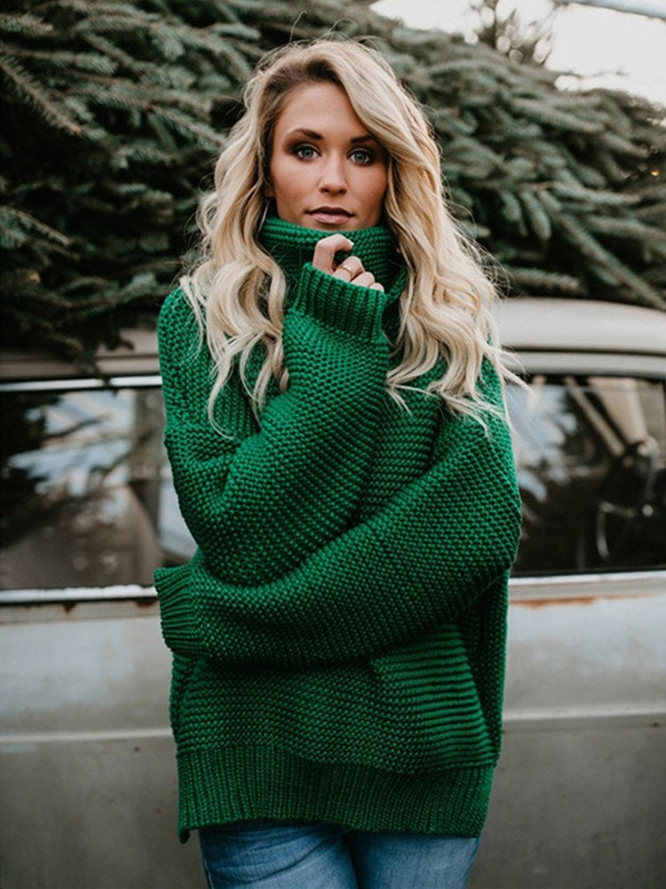 Green Turtleneck - Etsy