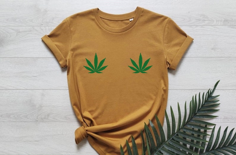 Marijuana Shirt, Cannabis leaves Shirt, Weed Titties T-shirt, Marijuana T-shirt, Boobs Shirt, Cannabis Shirt, Tops and Tees, Women's Shirts 