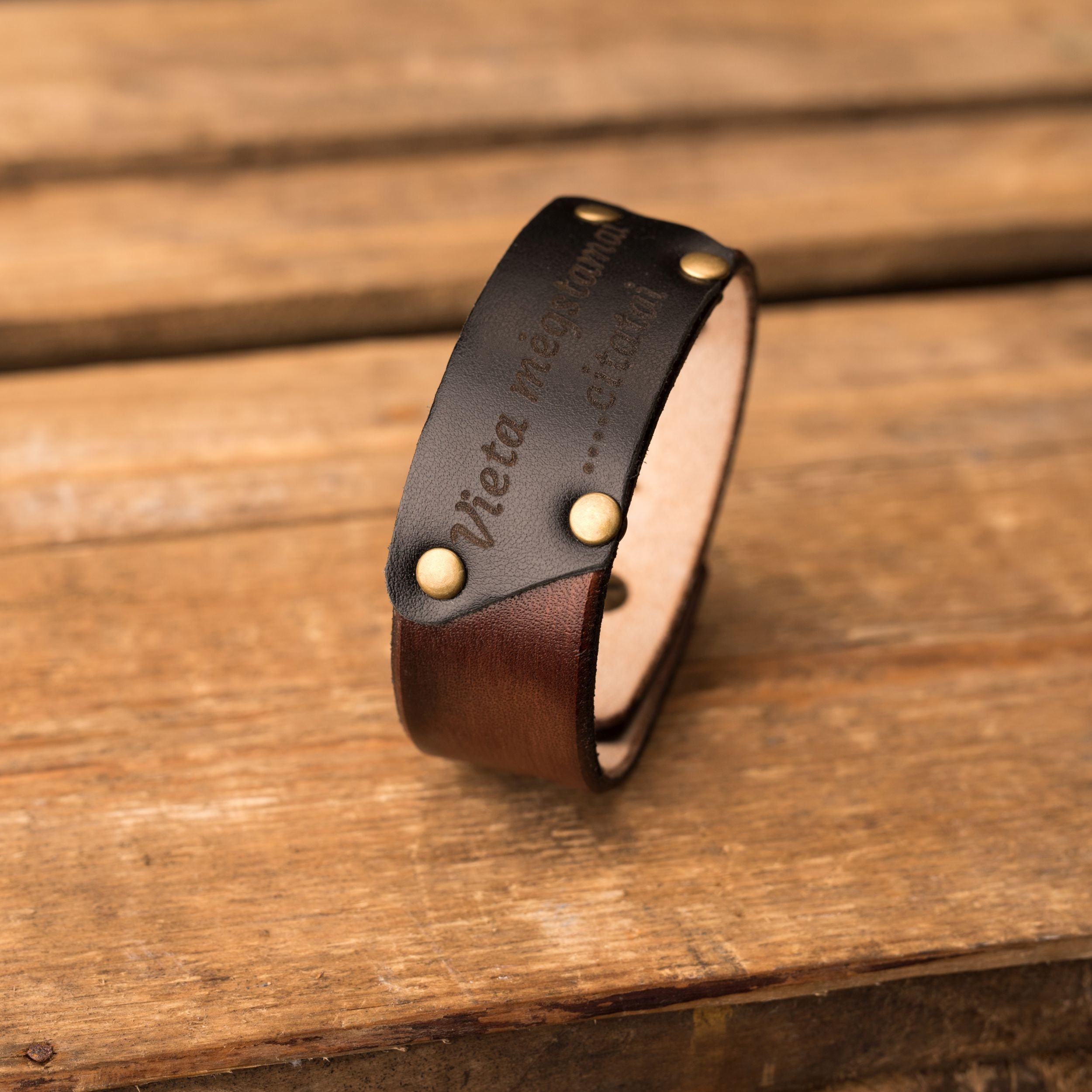 leather travel bracelet