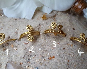Ringe aus Messingdraht hippie boho festival gypsy tribal elfe