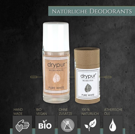 Drypur Bio Deo Stick Lavendel Minze – 100% Naturkosmetik, Ohne Aluminium, Vegan & Langanhaltend
