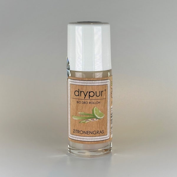 drypur.de · BIO Deodorant · ZITRONENGRAS · ohne Aluminium und Alkohol