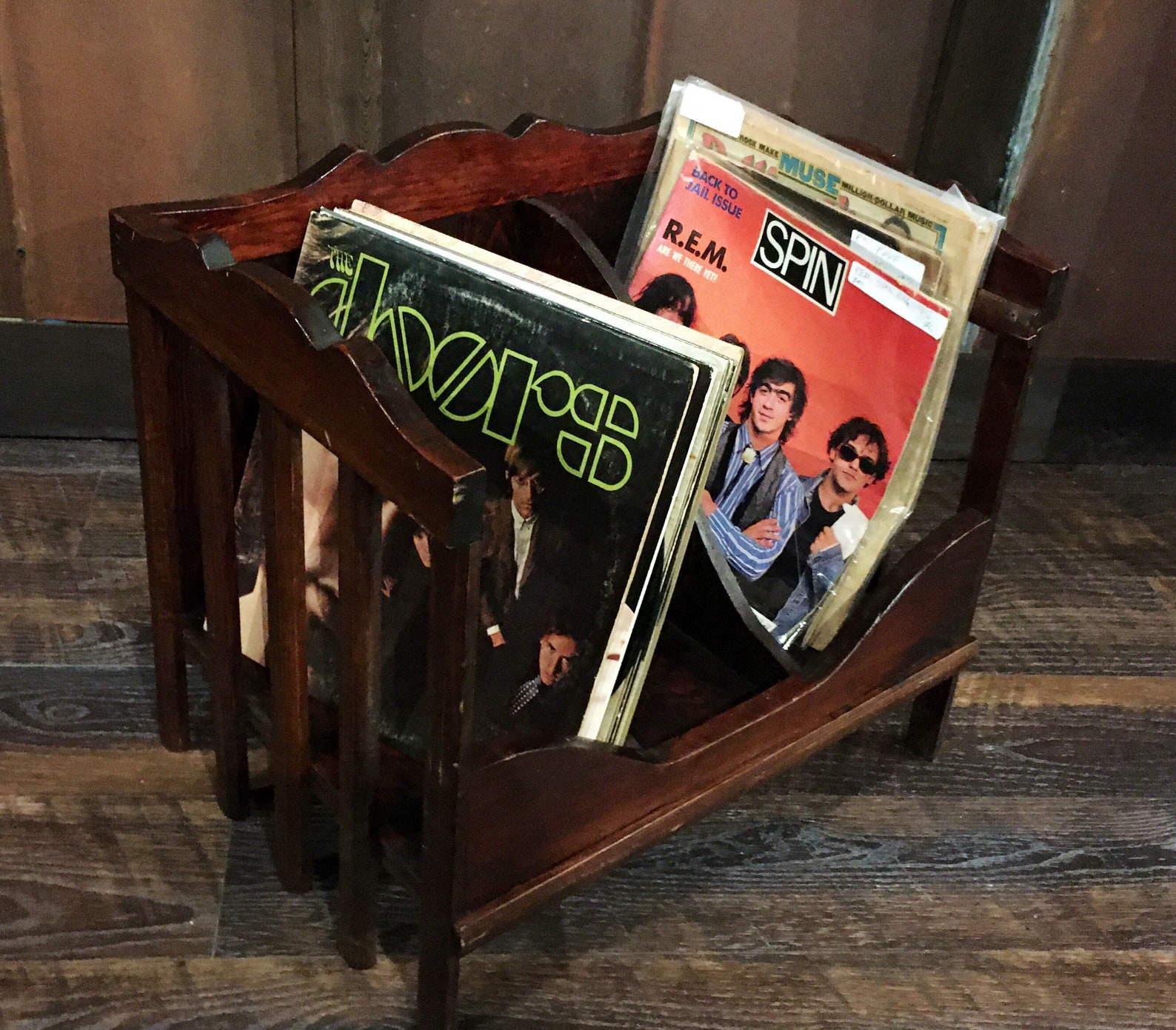 Record Holder Shelf Rare Arts and Crafts Style Etsy