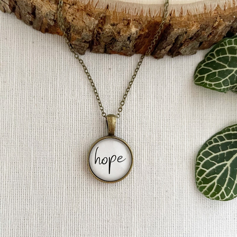 Diamond Hope Pendant Necklace main image 1