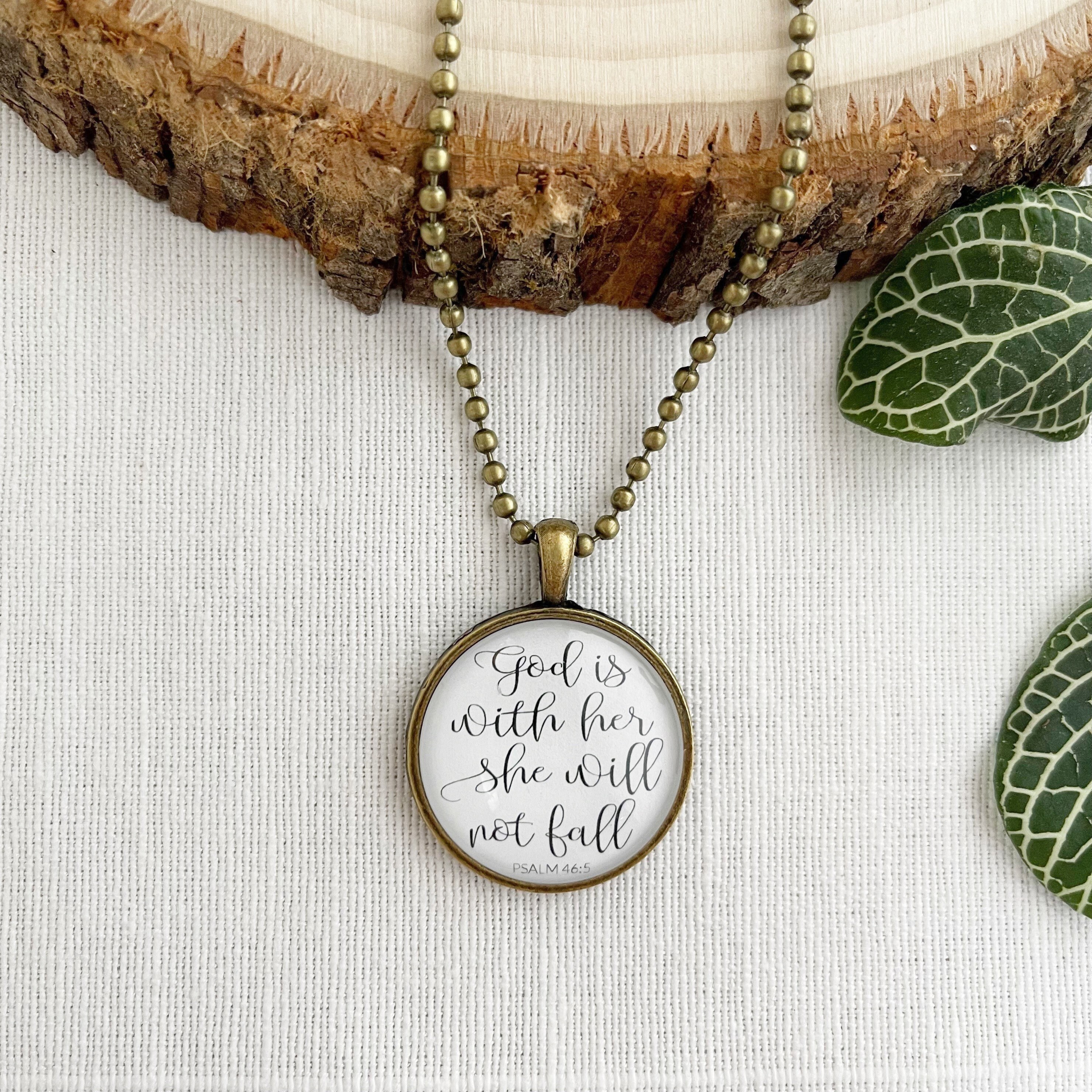 Fall Psalm 46:5 Antique Gold 