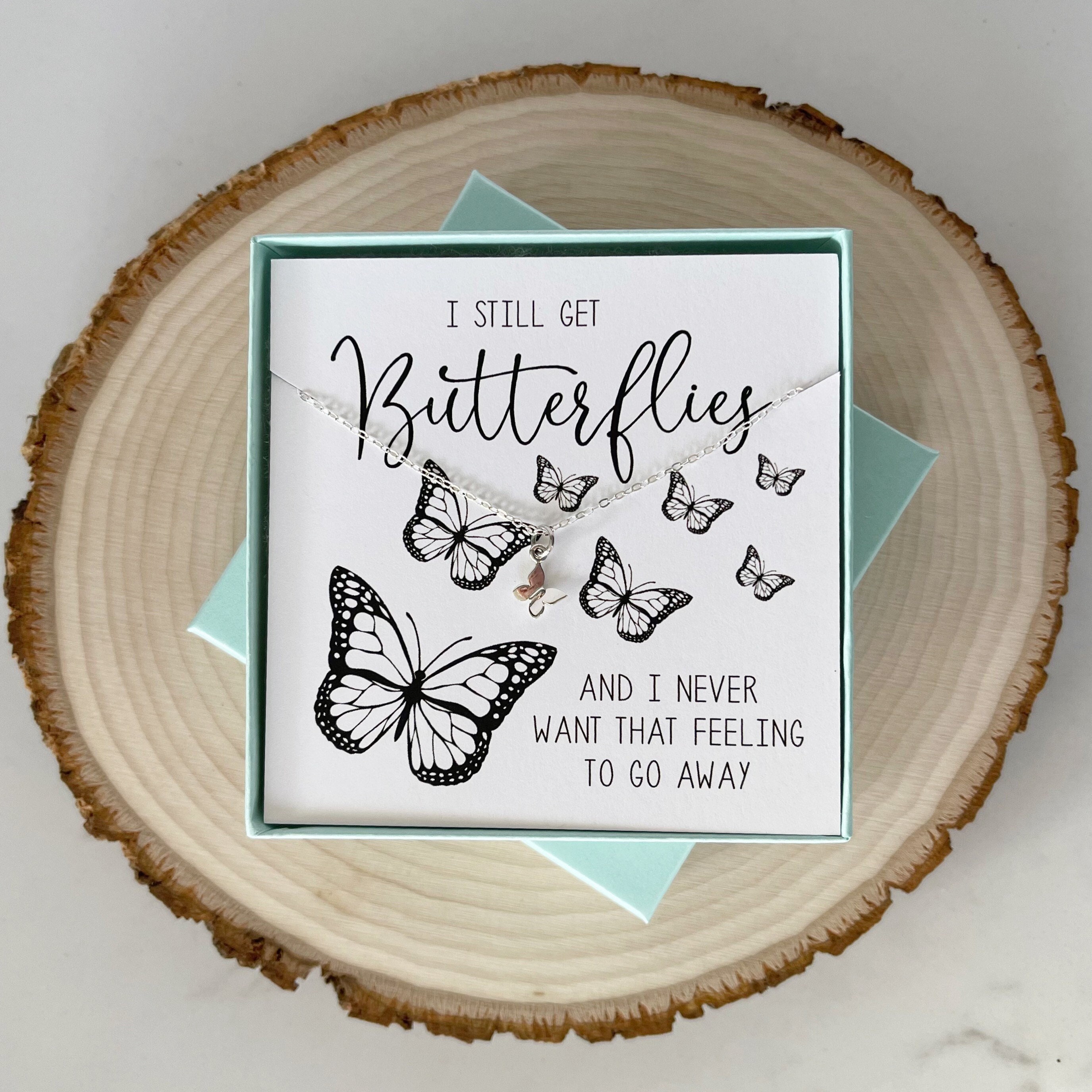I Still Get Butterflies Necklace Etsy